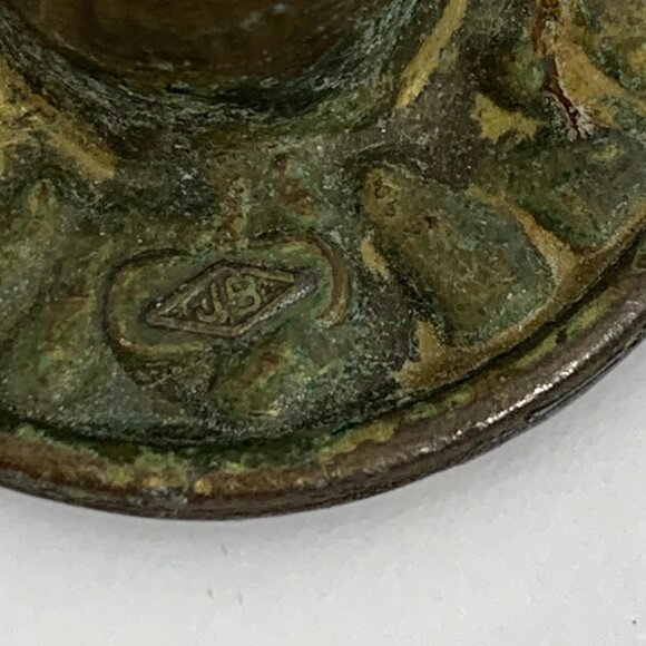 FIVE Brass Flower French Provincial JB Drawer Pull MCM Cabinet Knob Hardware - Picture 6 of 7